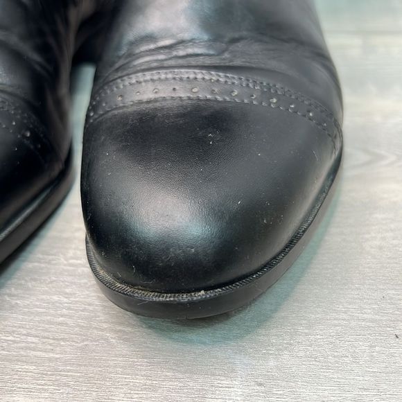 Ariat Black Leather Pull on riding Boots. Size 7 style 77501.  Genuine leather. - Picture 7 of 16